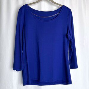 Peter Nygard royal blue stretch top